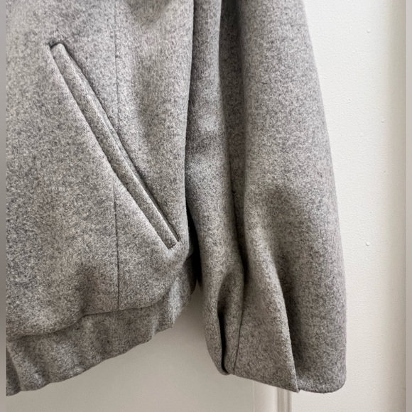 Banana Republic Italian Wool Melton Bomber Coat by Mario Bellucci - Picture 6 of 9